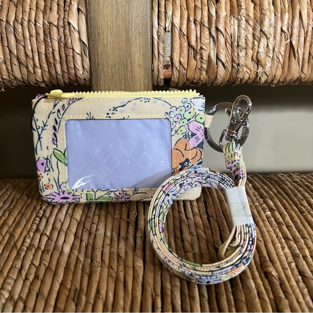 NWT Zip ID & Lanyard - Sunlit Garden